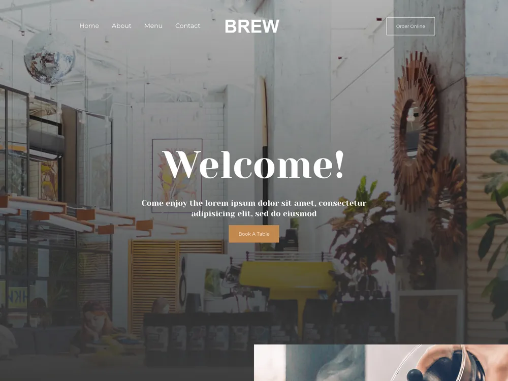 BREW template preview