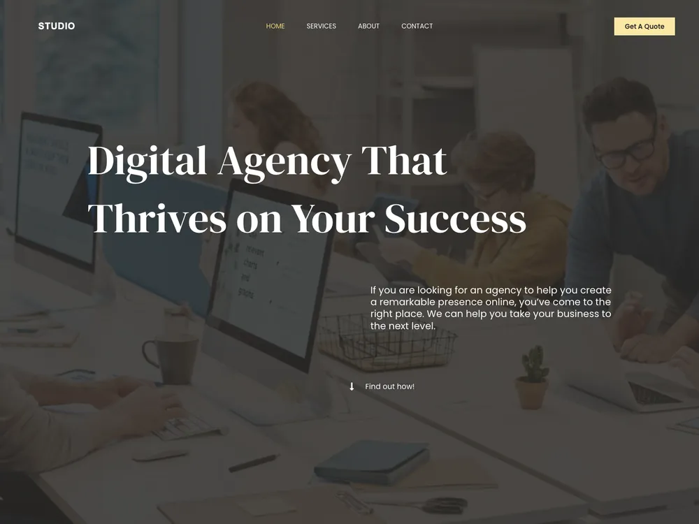 STUDIO template preview