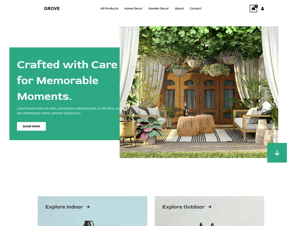 GROVE template preview