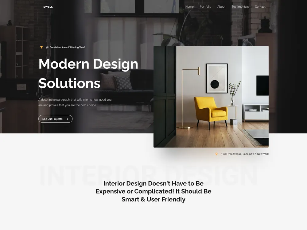 DWELL template preview