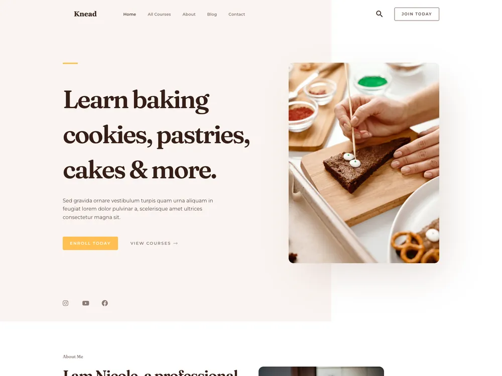 KNEAD template preview