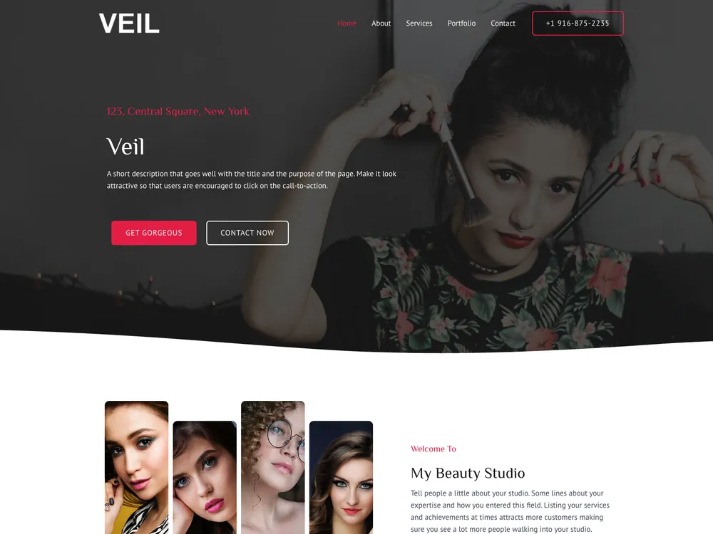 VEIL template preview
