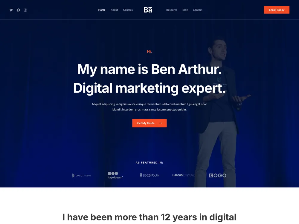 COHORT template preview