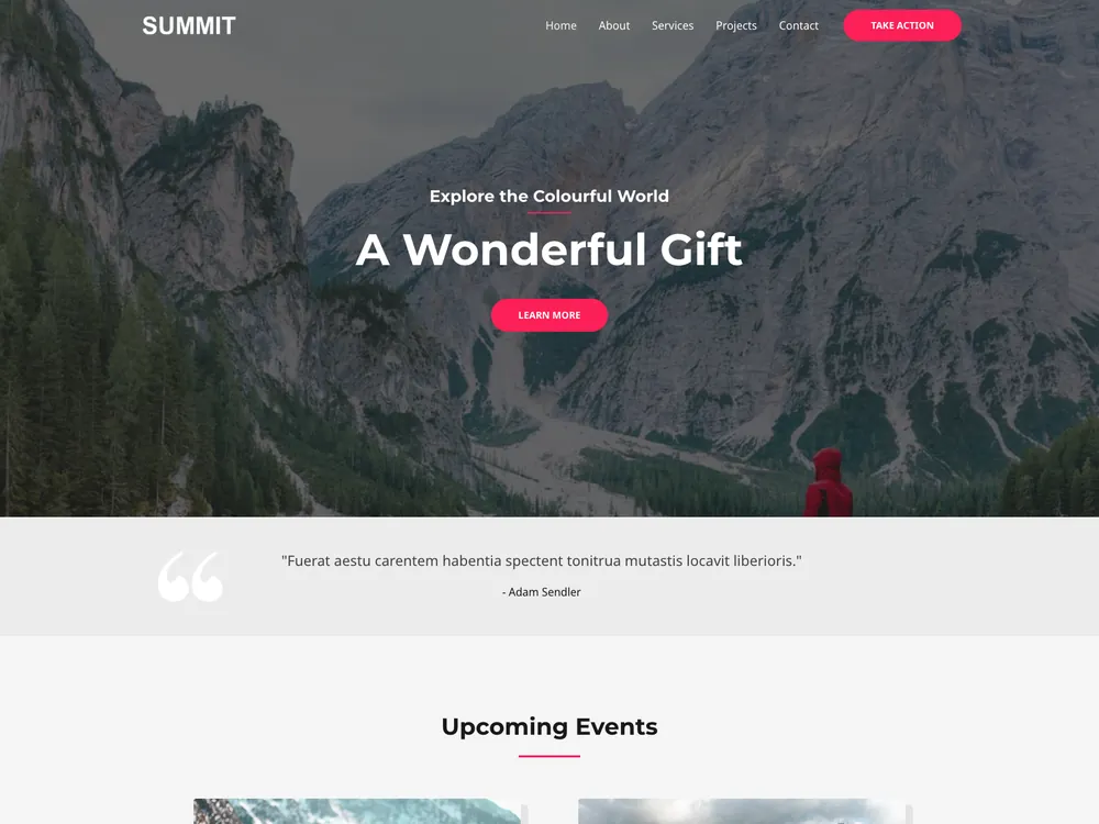 SUMMIT template preview