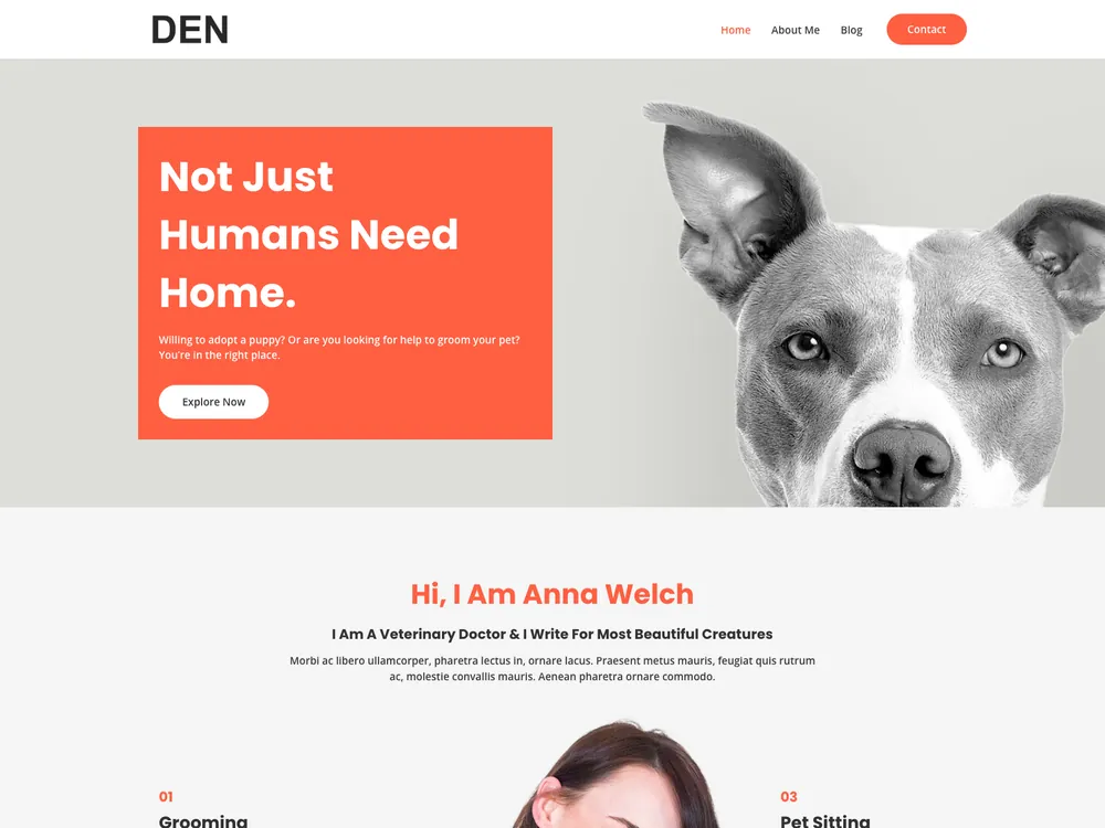 DEN template preview