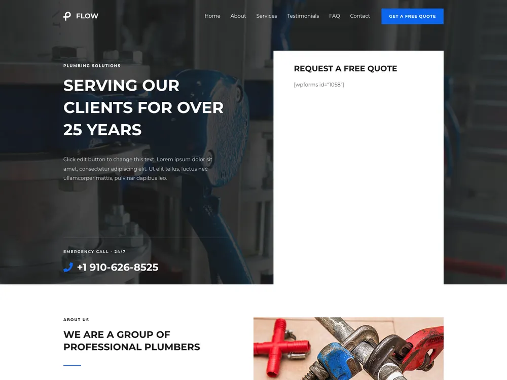 FLOW template preview