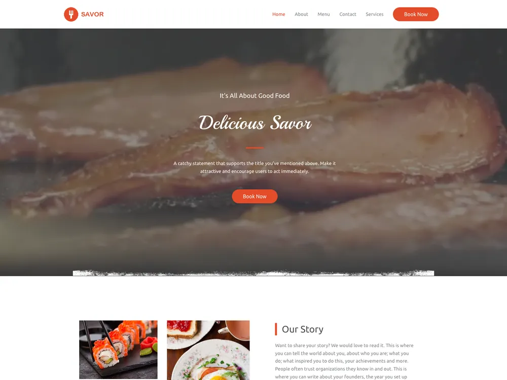 SAVOR template preview
