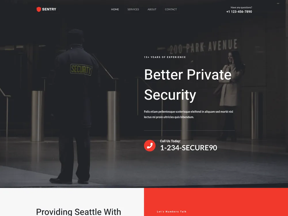 SENTRY template preview