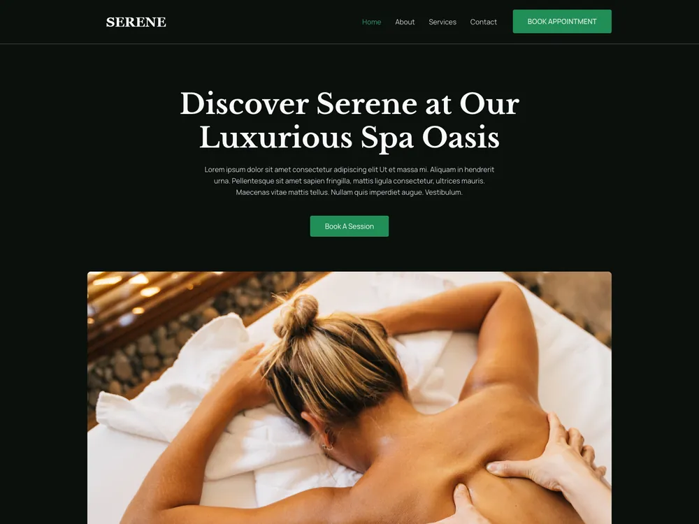 SERENE template preview